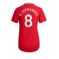 Manchester United Bruno Fernandes #8 Fotballklær Hjemmedrakt Dame 2022-23 Kortermet
